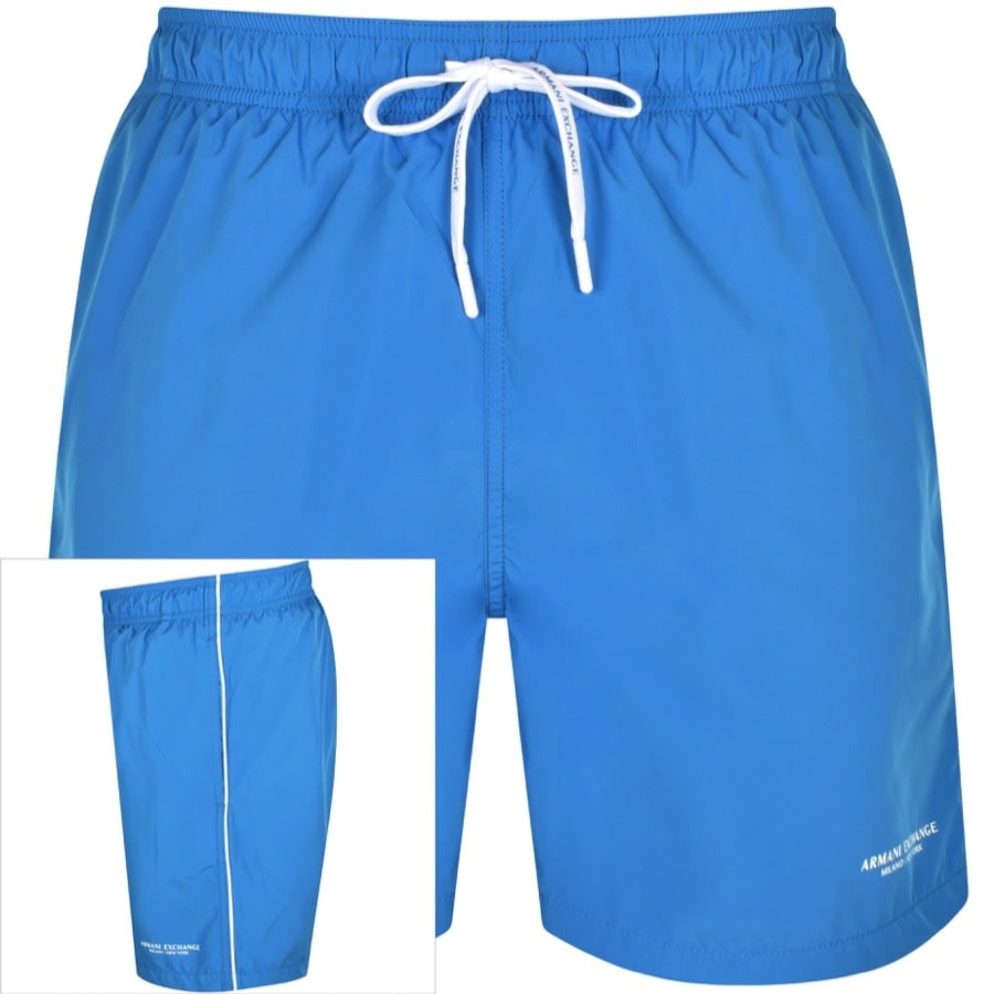 Armani Exchange Logo Swim Shorts Blue male Large